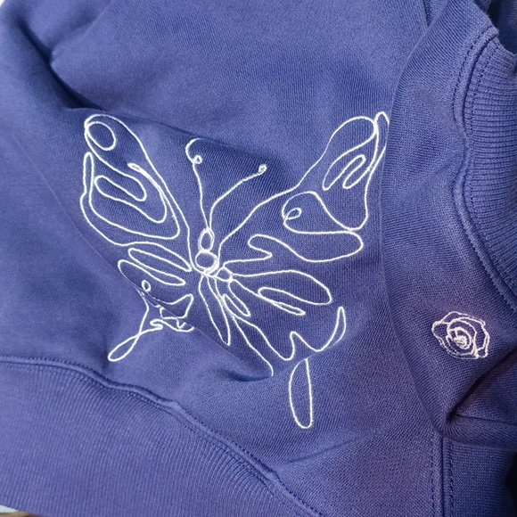 Balance vitality athletica hi front low back cropped purple hoodie - Picture 17 of 17